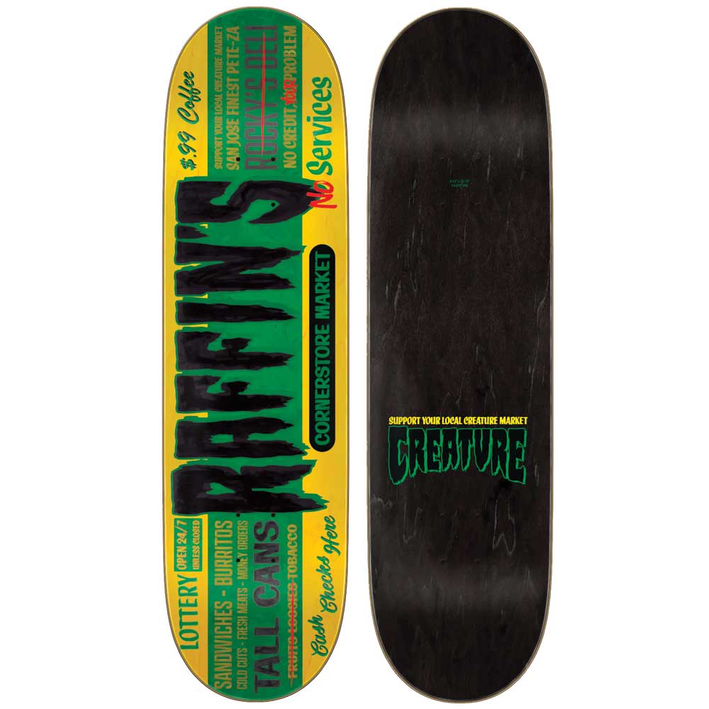 Creature Raffin Market Logo Pro Skateboard Deck 8.53"