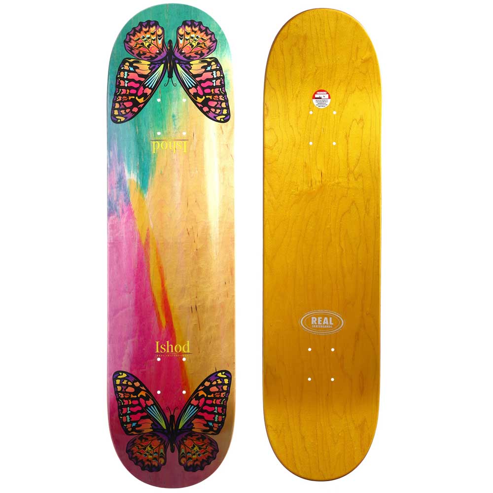 Real Ishod Rainbow Monarch Twin Tail Skateboard Deck 8.25"
