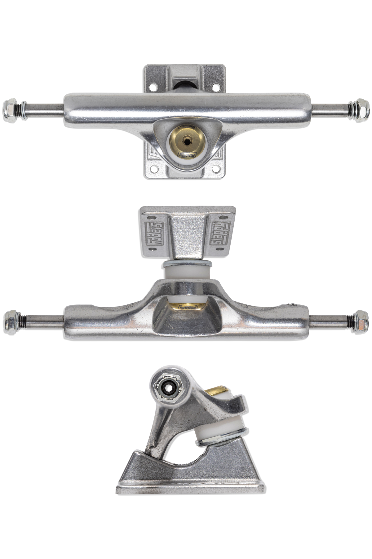 Slappy Inverted Hollow Lights Ultra Low Kingpin Polished Skateboard Trucks