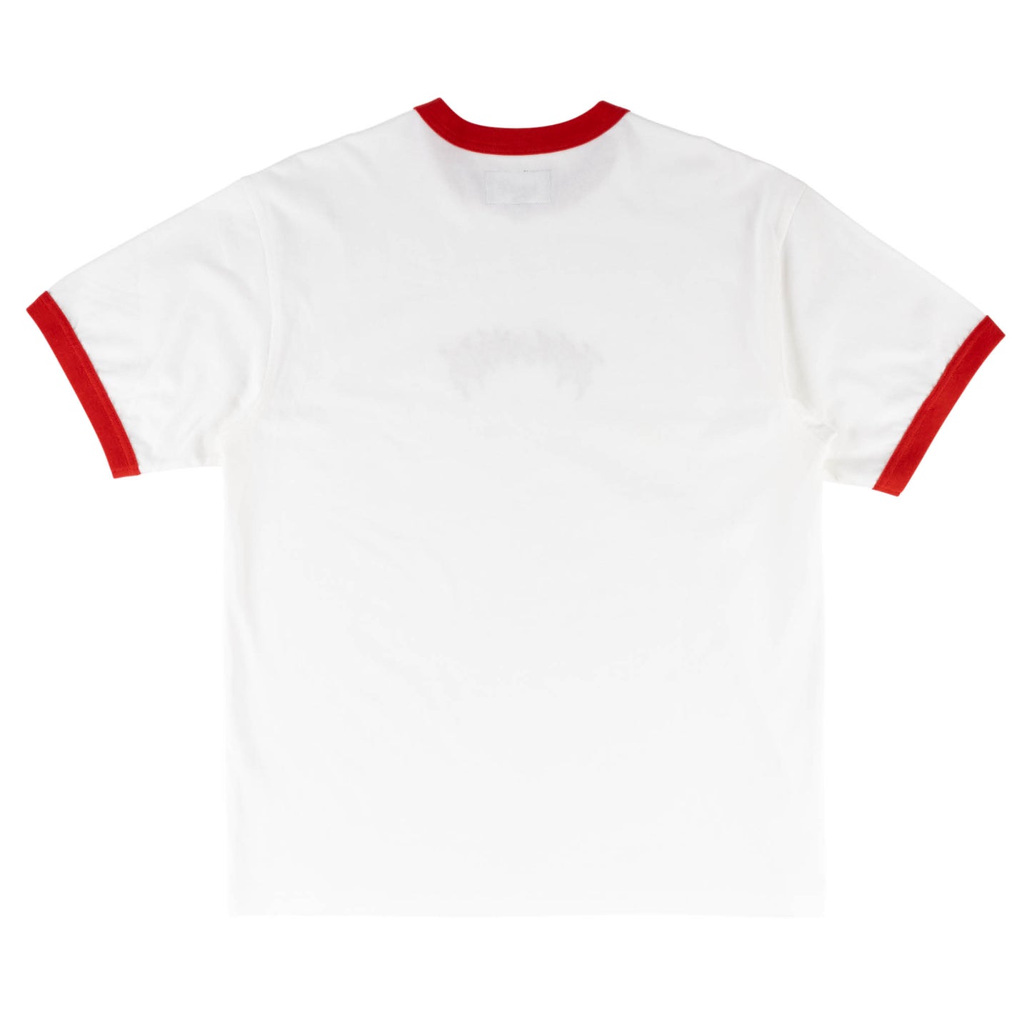 Welcome Barb Ringer Short Sleeve T-Shirt - White/Red