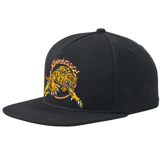 Santa Cruz Salba Tiger Snapback Mid Profile Hat - Black