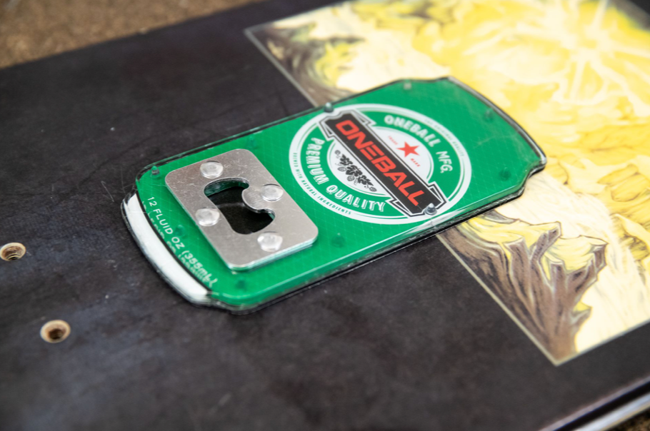 One Ball Heine Bottle Opener Snowboard Stomp Pad