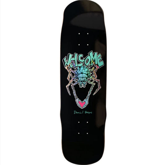 Welcome Spider on Effigy Skateboard Deck - 8.8" Black