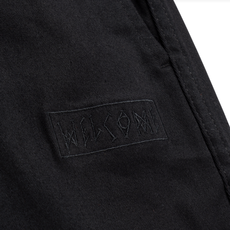 Welcome Principal Cargo Twill Pant Black