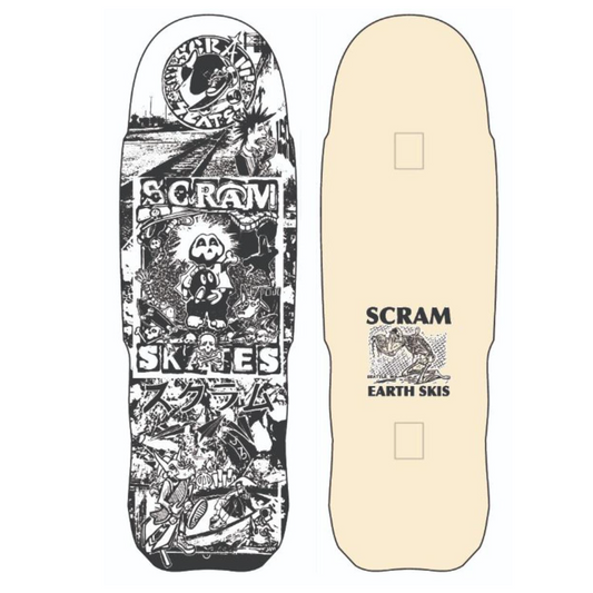 Scram Bomb Drop Shaped Skateboard Deck 10.5"