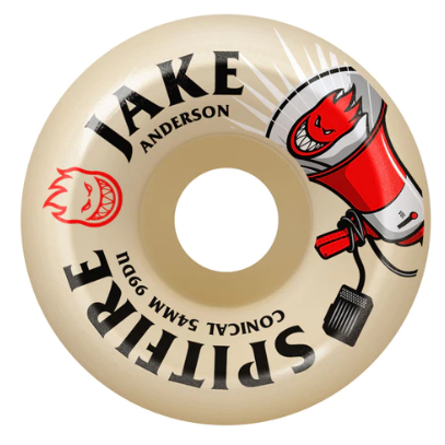 Spitfire 99a Formula Four Jake Anderson Burn Squad Conical Full 54mm Skateboard Wheels