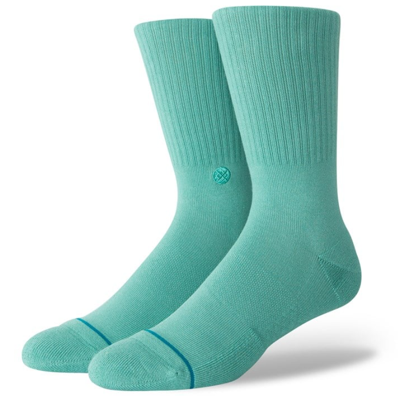 Stance Icon Crew Socks - Turquoise