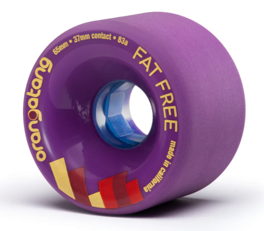 Orangatang Fat Free Purple 65mm, 83a Longboard Wheels