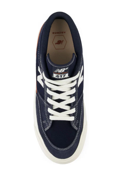 New Balance 417 Franky Villani Skate Shoes - Navy/ Orange