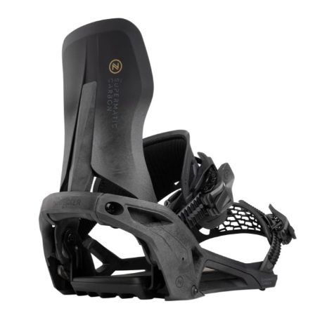 Carbon Nidecker Supermatic Men's Snowboard Bindings - 2025