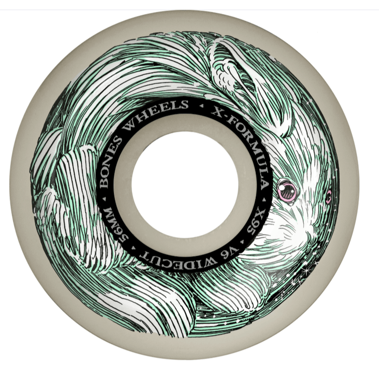 Bones 95a Money Bunny V6 X-Formula Widecut Skateboard Wheels - Multiple Sizes