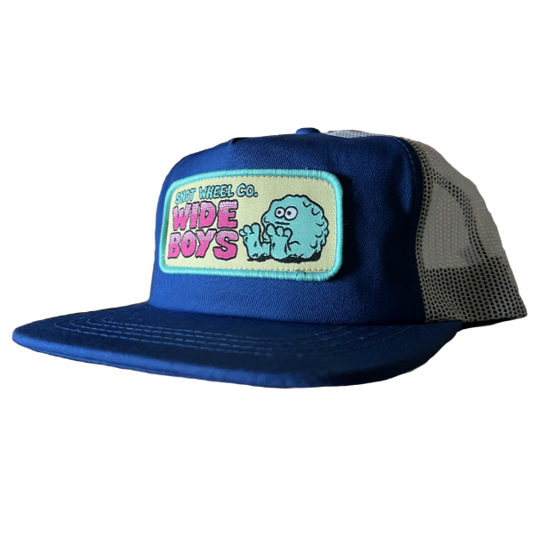 Snot Wheel CO Wide Boys Mesh Snapback Hat - Blue