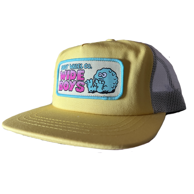 Snot Wheel CO Wide Boys Mesh Snapback Hat - Yellow