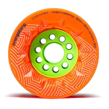Orangatang Caguama Longboard wheels Orange 85mm 80a