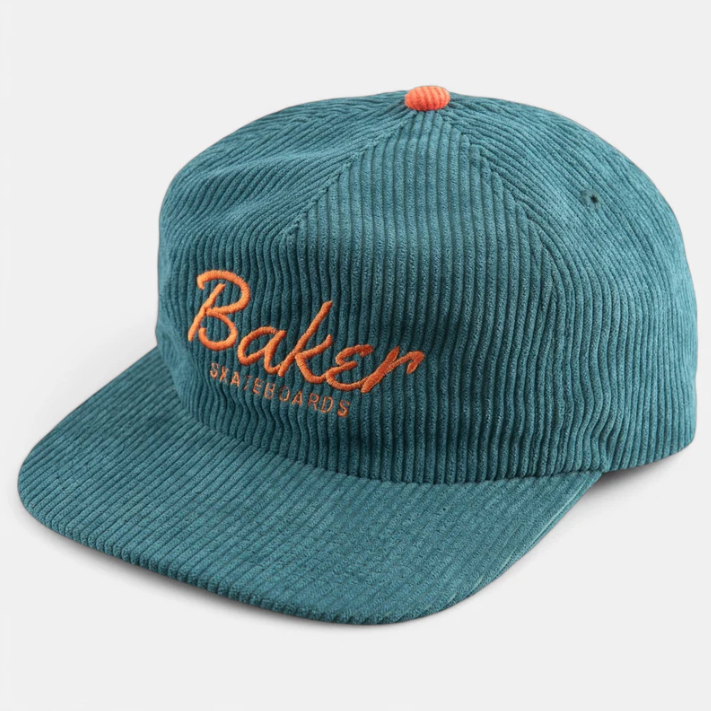Baker Dolphin Snapback Hat - Green Cord