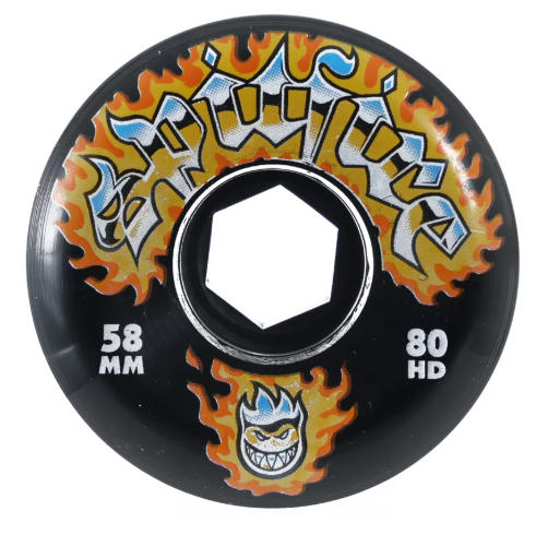 Spitfire 80a HD Charger Conical Full 58mm Skateboard Wheels