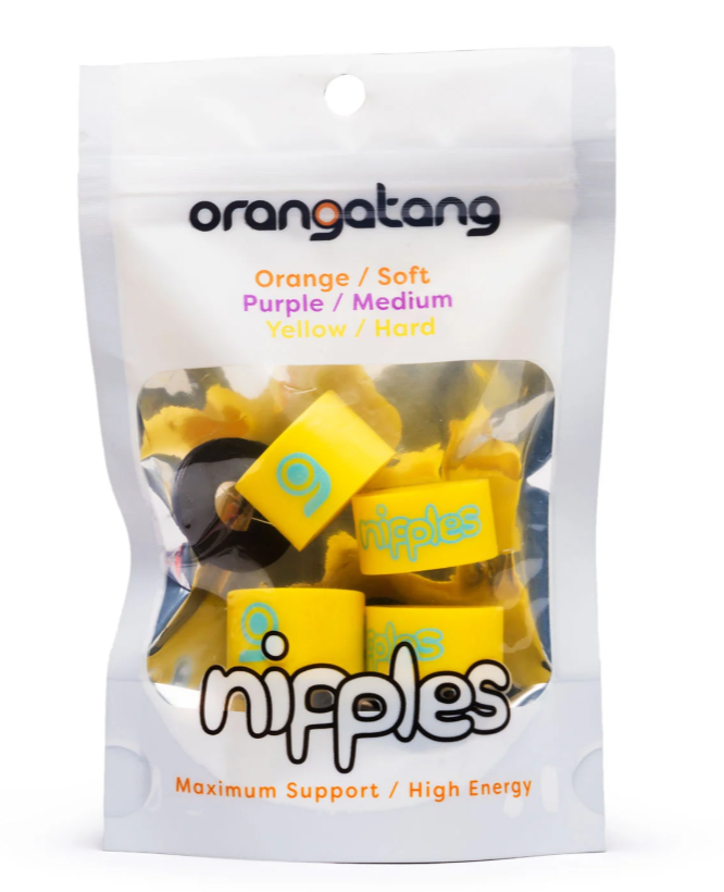 Orangatang Nipples Yellow Hard Bushings