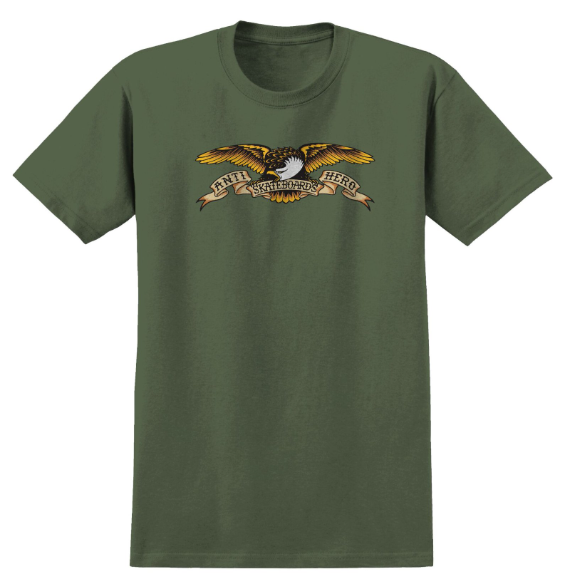 Anti Hero Eagle T-Shirt Hemp Green Colorway