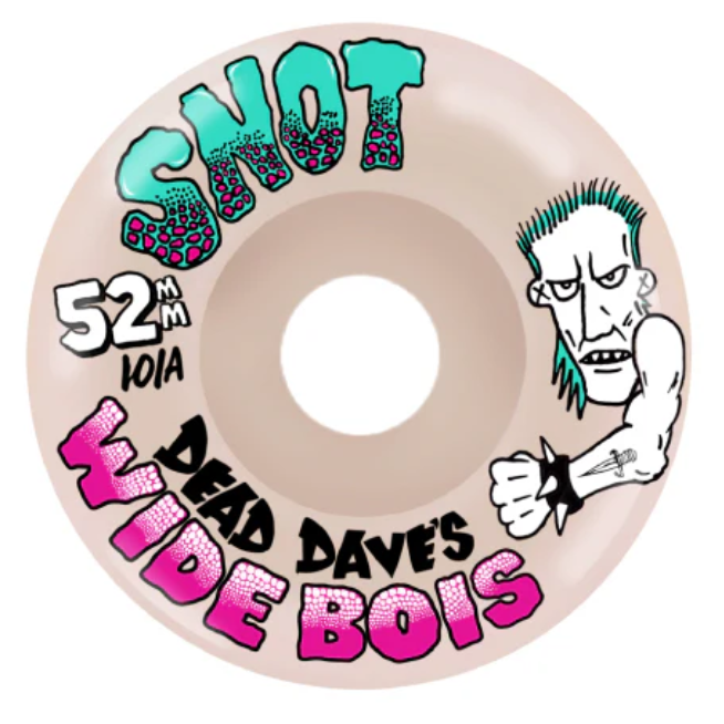 Snot 101a  Dead Dave Wide Boys 52mm Skateboard Wheels