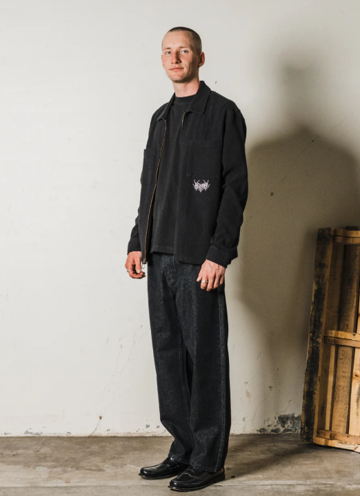 Welcome Immortal Loose Straight Fit Jeans Washed Black