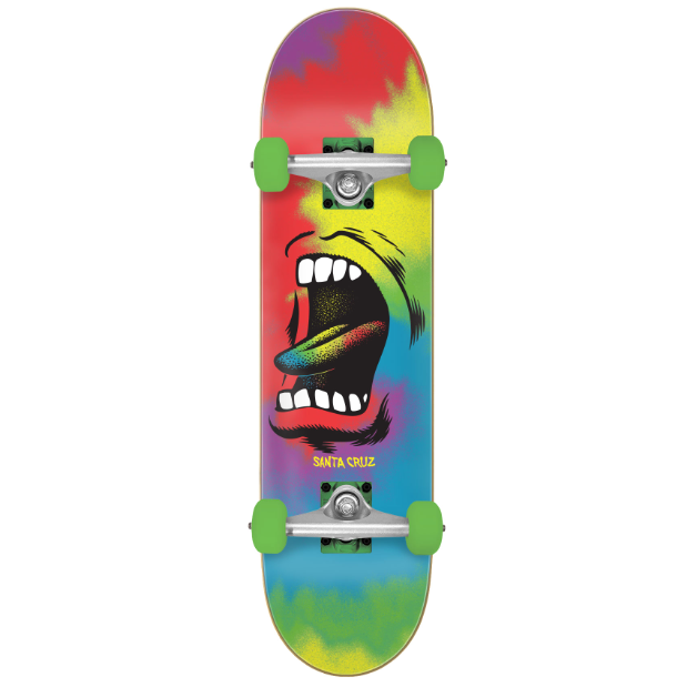 Santa Cruz Big Mouth Tie Die Hands Skateboard Complete - 8.00