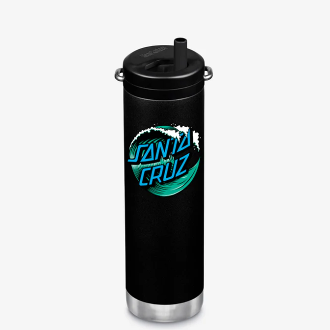 Klean Kanteen Santa Cruz Wave Dot 20oz Insulated Water Bottle TKWide With Twist Cap