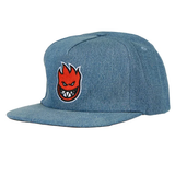 Spitfire Bighead Fill Snapback Hat - Denim