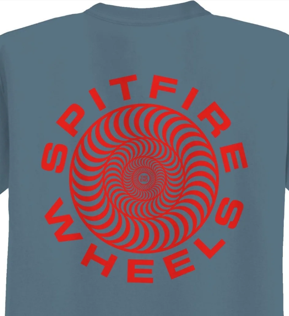 Spitfire Classic 87 Swirl Short Sleeve T-Shirt Slate