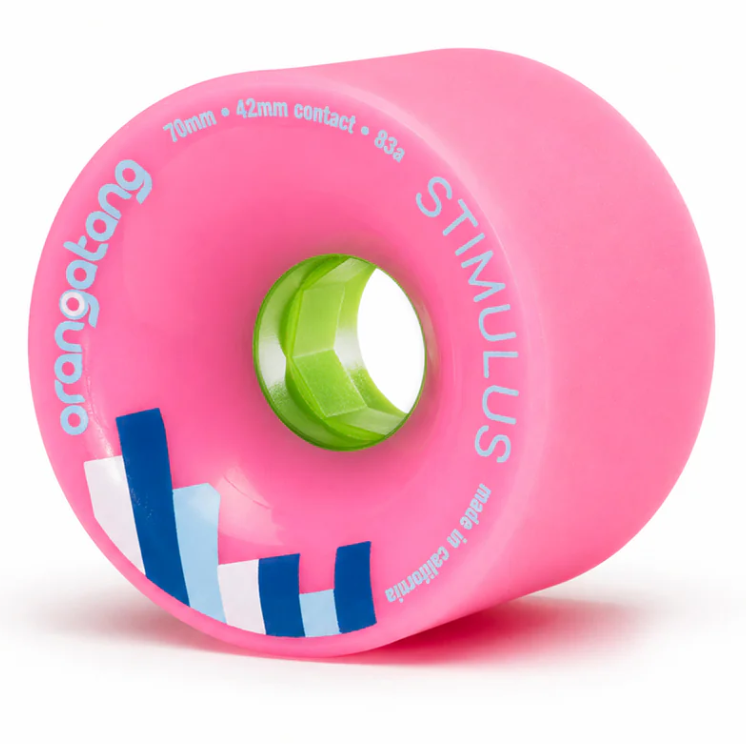 Orangatang 83a Stimulus Pink 70mm Longboard Wheels