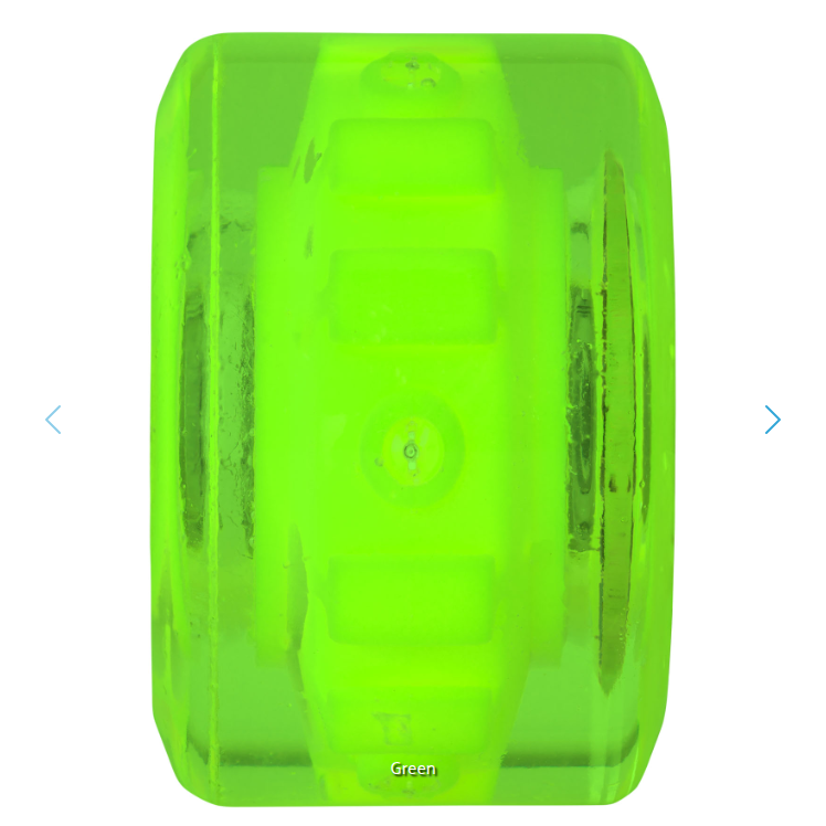 Slime Balls Cafe Light Ups OG Slime Green LED Skateboard Wheels 78a 60mm