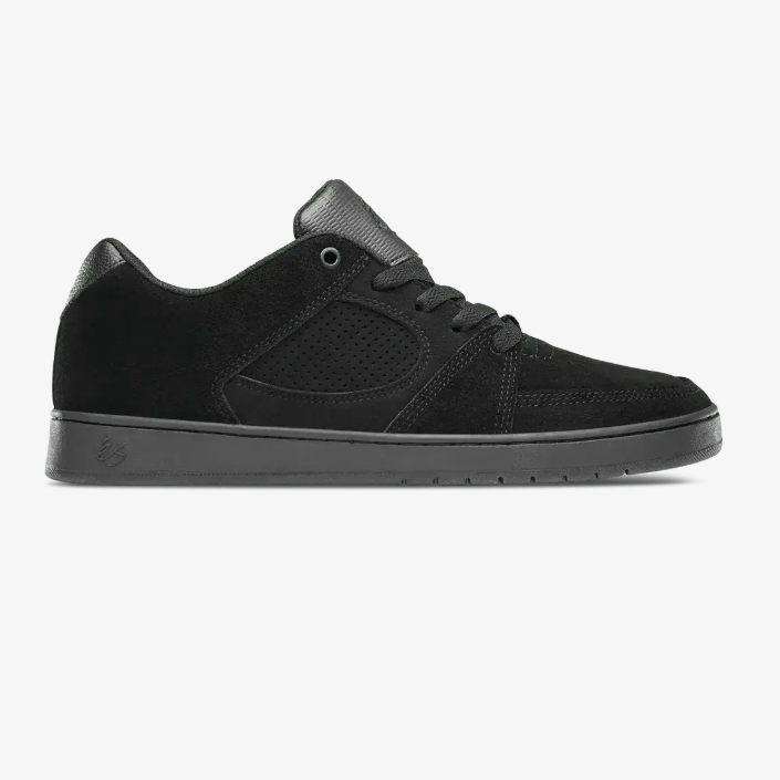 Es Accel Slim Skate Shoes Black Black Black