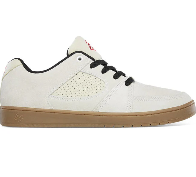Es Accel Slim Skate Shoes White Black Gum