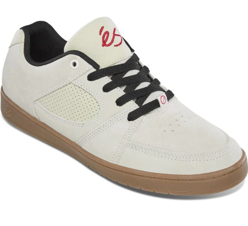 Es Accel Slim Skate Shoes White Black Gum