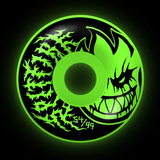 Spitfire Deathmask 54mm 99a F4 Radial Full Skateboard Wheels Glow
