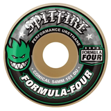 Spitfire 101a Duro Formula Four Conical Skateboard Wheels Green Print
