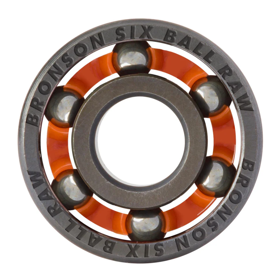 Bronson Raw 6 Ball Skateboard Bearings