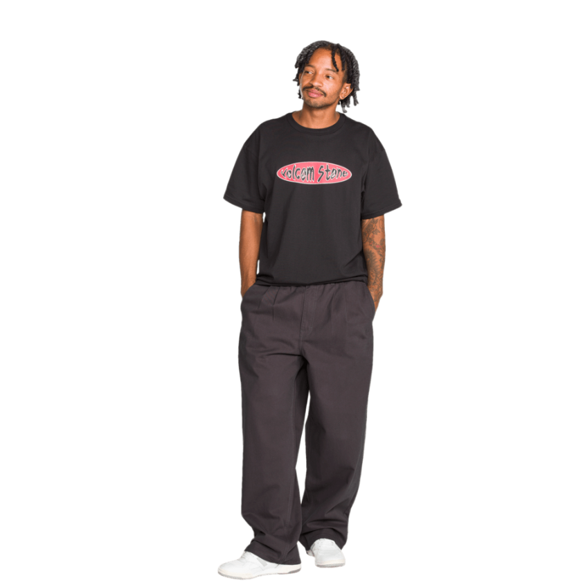 Volcom Men's Chillow Pleat EW Pant - Asphalt Black