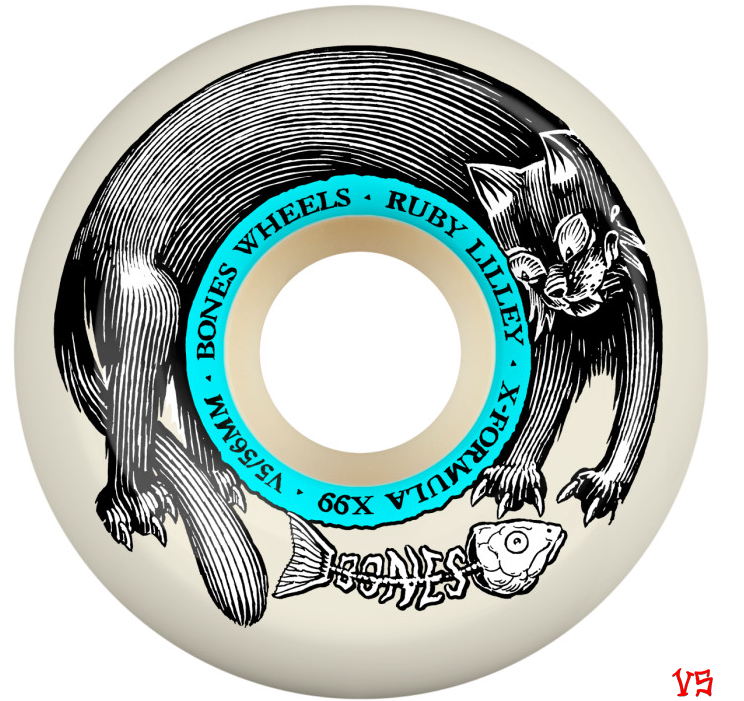 Bones 99a Lilley Black Cat X-Formula V5 XF Sidecut Skateboard Wheels