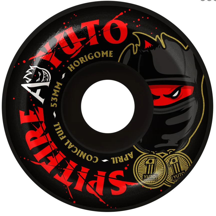 Spitfire 99a Duro Formula Four April Yuto Conical Full Skateboard Wheels 53mm