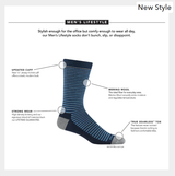Darn Tough Men's Microstripe Crew Lightweight Lifestyle Socks
