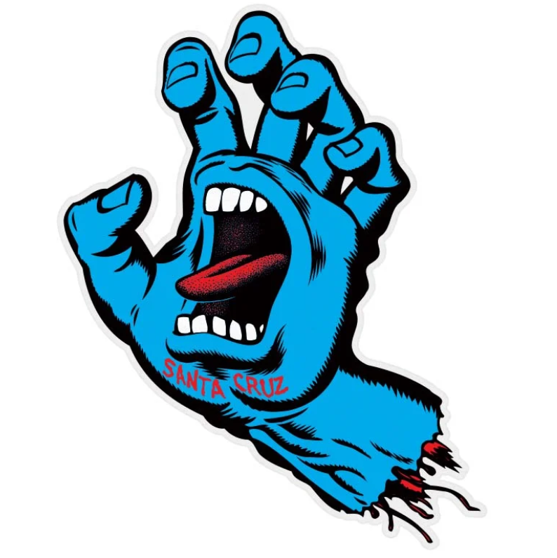 Santa Cruz Screaming Hand 6 inch Sticker