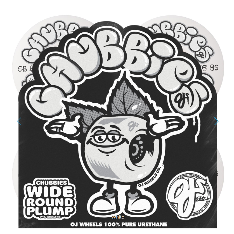 OJ 58mm Throw Ups Chubbies 99a Skateboard Wheels