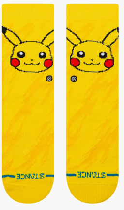 Stance Pikachu Bolt Crew Light Cushion Crew Socks