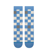 Stance Chef Check Crew Socks Capri Blue