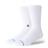 Stance Icon Crew Socks White
