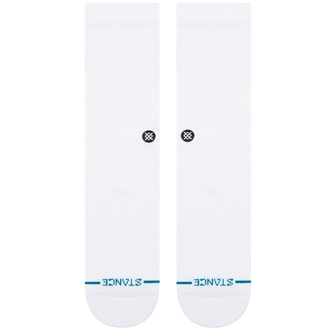 Stance Icon Crew Socks White