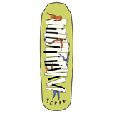 Scram Logan Synth Goblin Shaped Skateboard Deck 9.5"