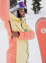 Burton Women's [ak] Upshift Gore Tex 2L Snowboarding Jacket Buttermilk/ Reef Pink