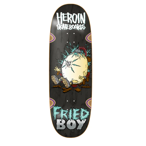 Heroin Fried Boy Shape Skateboard Deck 10.4"
