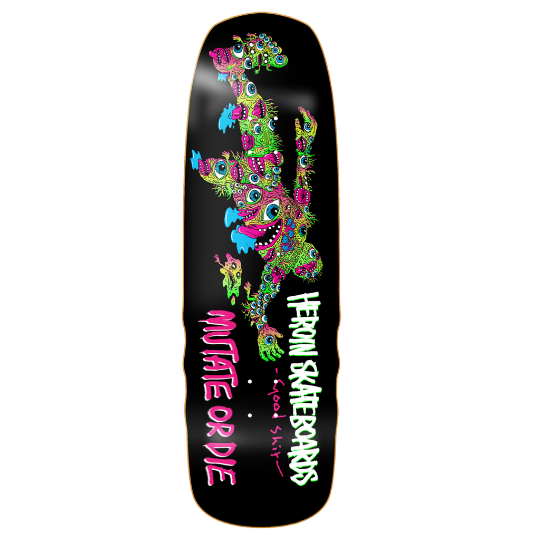 Heroin Heroin Team Good Shit Mutated Shape Skateboard Deck 9.75"